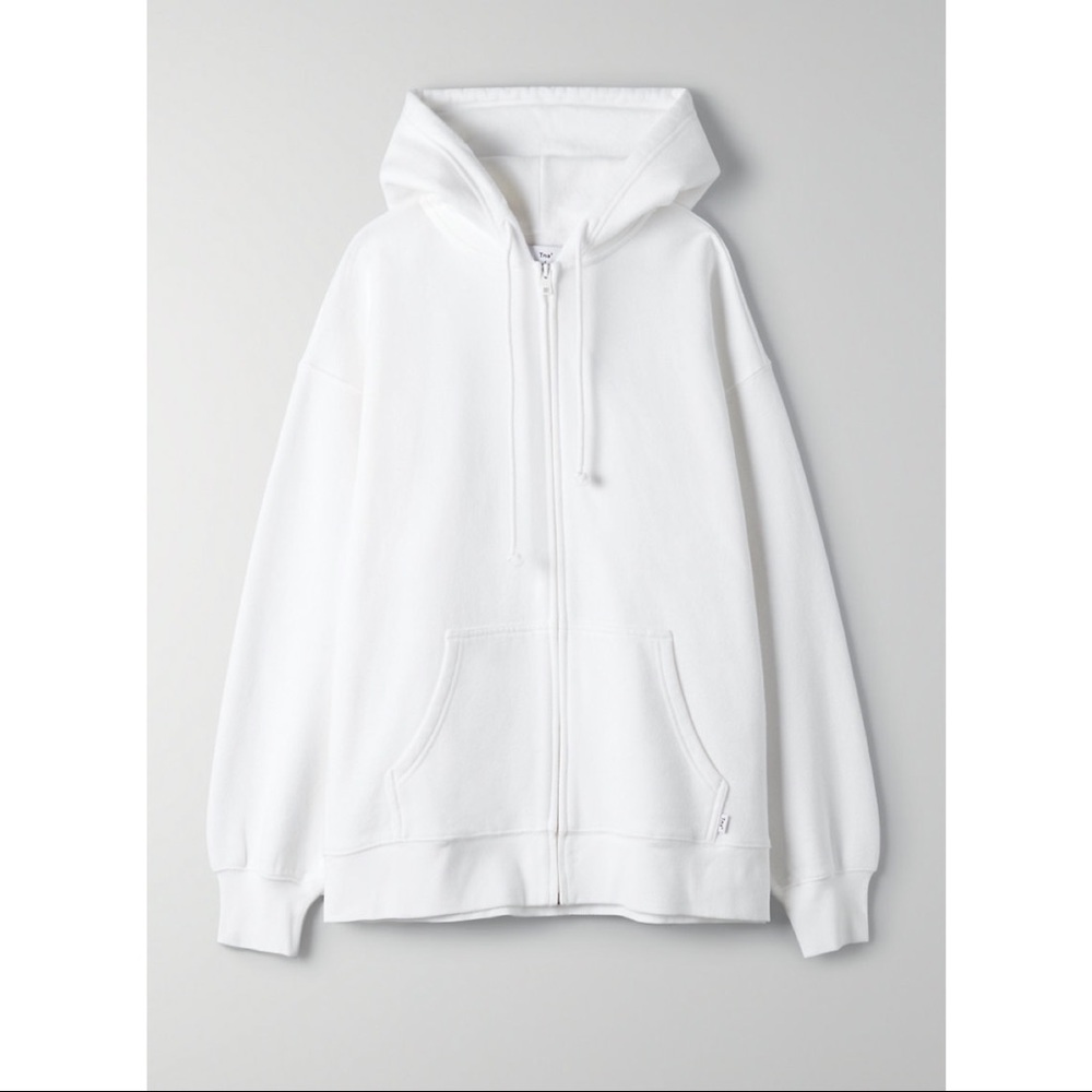 TNA Brand new white boyfriend zip up